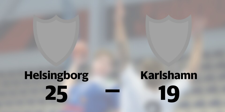 Förlust för Karlshamn borta mot Helsingborg