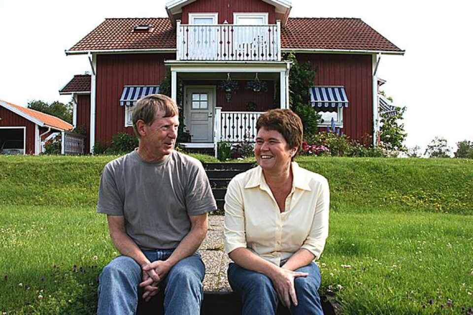 Kenneth Karlsson och Eva Johansson hemma i Joarsbo.