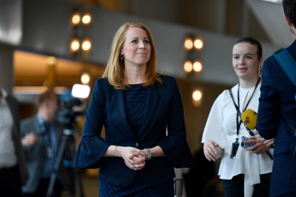 STOCKHOLM 2019-05-28Centerpartiets partiledare Annie Lööf.
