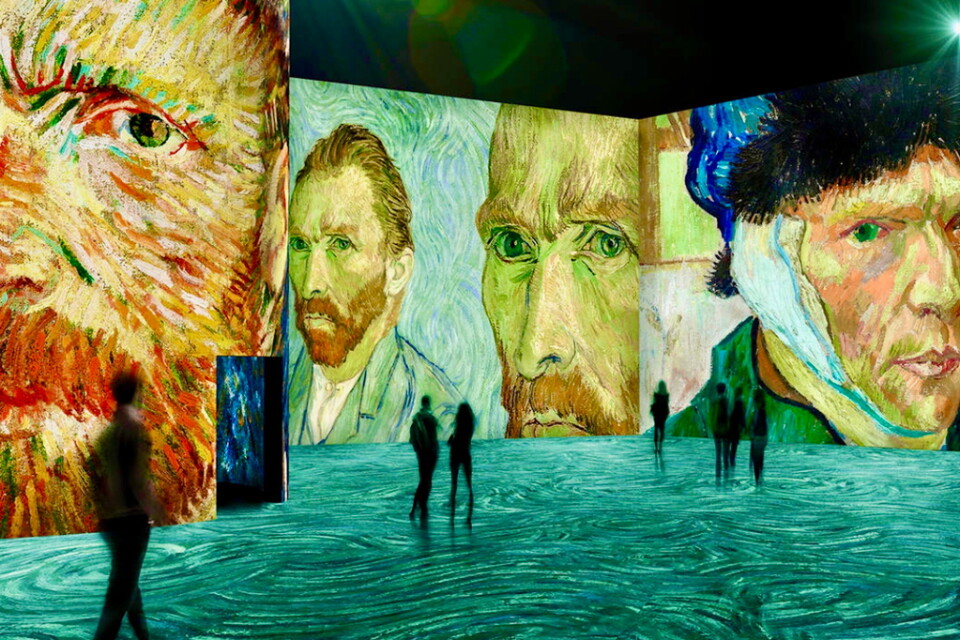 "Van Gogh alive – The experience" visas på Fyrishovsmässan i Uppsala. Pressbild.