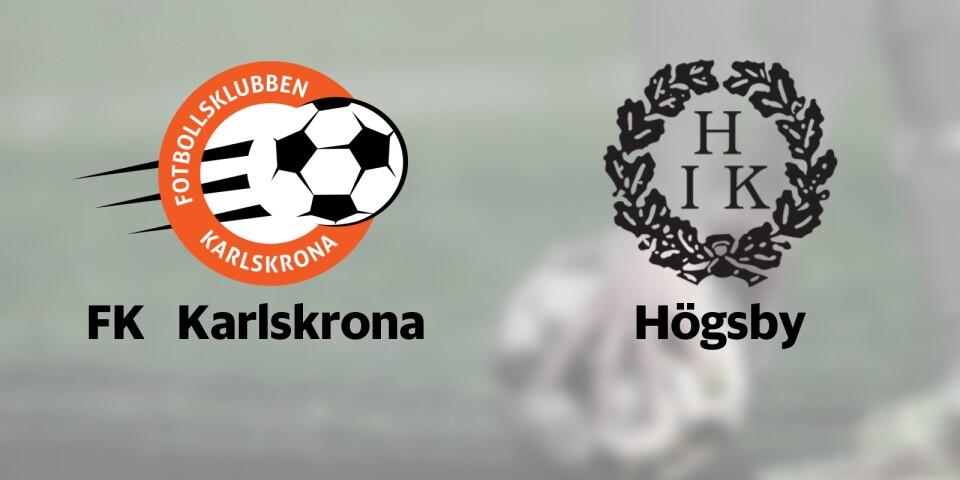 FK Karlskrona tar emot Högsby