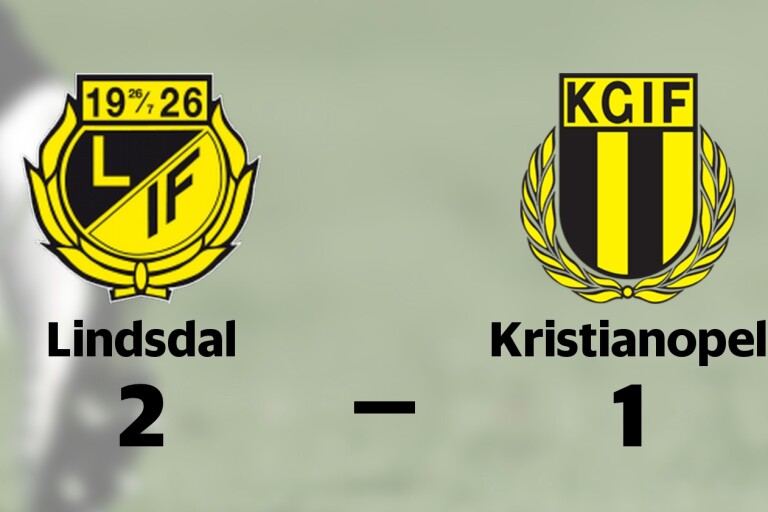 Lindsdal vann toppmötet mot Kristianopel