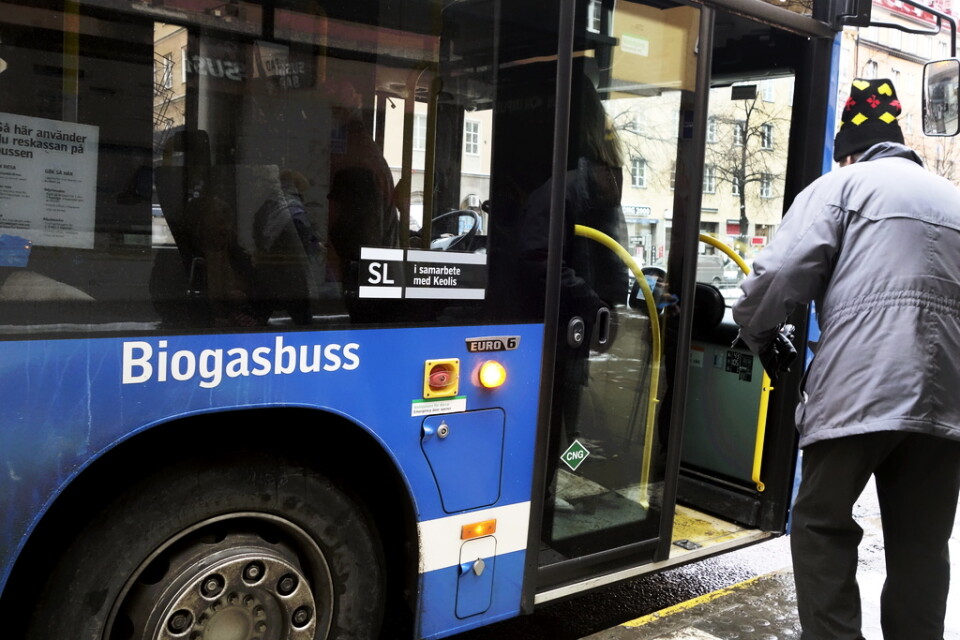Den regionala kollektivtrafiken i Sverige körs nu till 90 procent med förnybara drivmedel. Arkivbild.