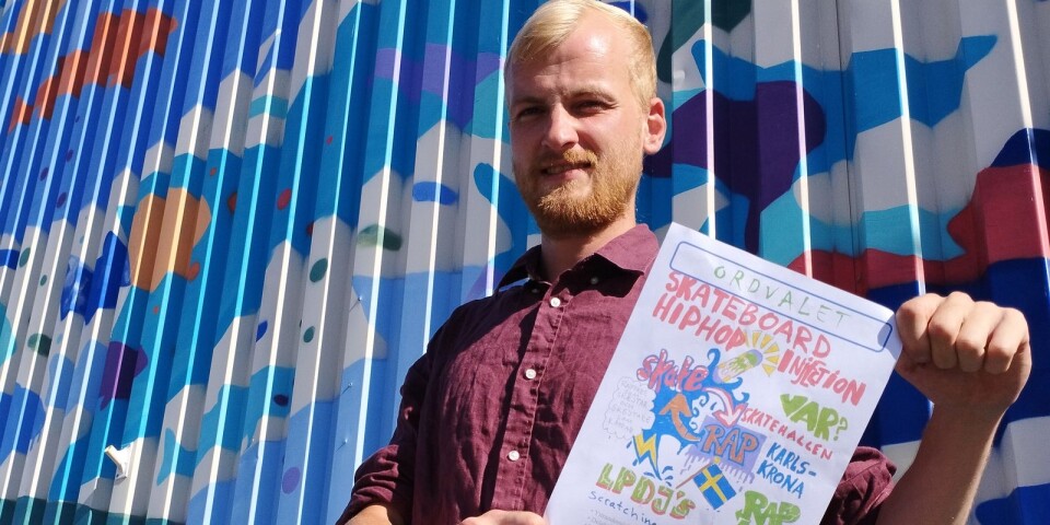 28-årige David Lindh står bakom initiativet med musik, debattforum och skejtåkning under hela lördagen.