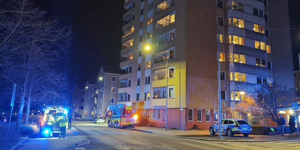 Man omkom efter brand i lägenhet