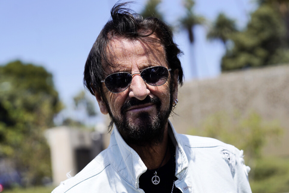 Ringo Starr under sitt födelsedagsfirande i Beverly Hills, Kalifornien, den 7 juli 2021.