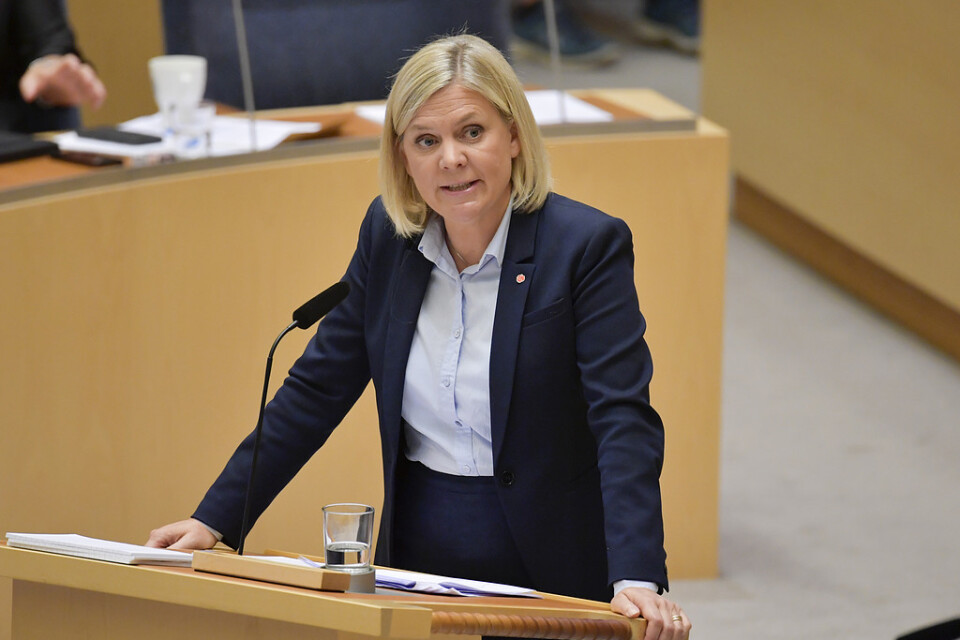 Finansminister Magdalena Andersson (S). Arkivfoto.