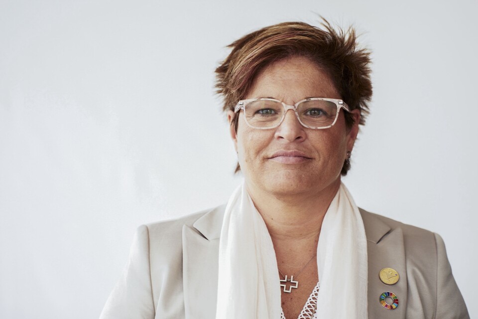 Vårdförbundets ordförande Sineva Ribeiro uppmanar alla att fortsätta att följa restriktionerna för att minimera smittan. Arkivbild.