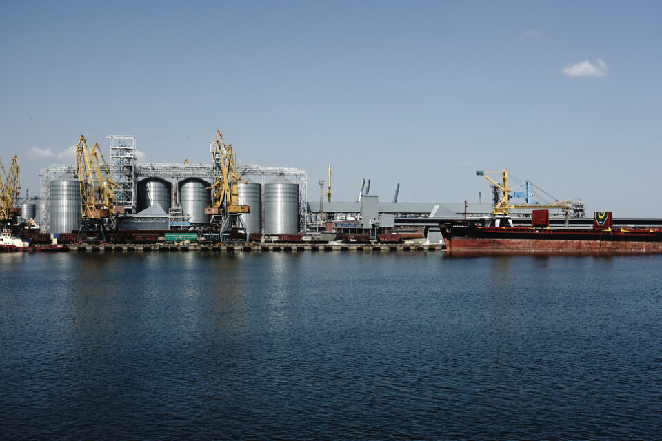 Den ukrainska hamnstaden Odessa attackerades tidigt på tisdagen av ryska drönare. Arkivbild.