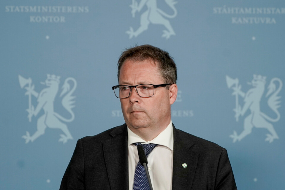 Norska försvarsministern Bjørn Arild Gram (SP) vill ha en ökad budget. Arkivbild.