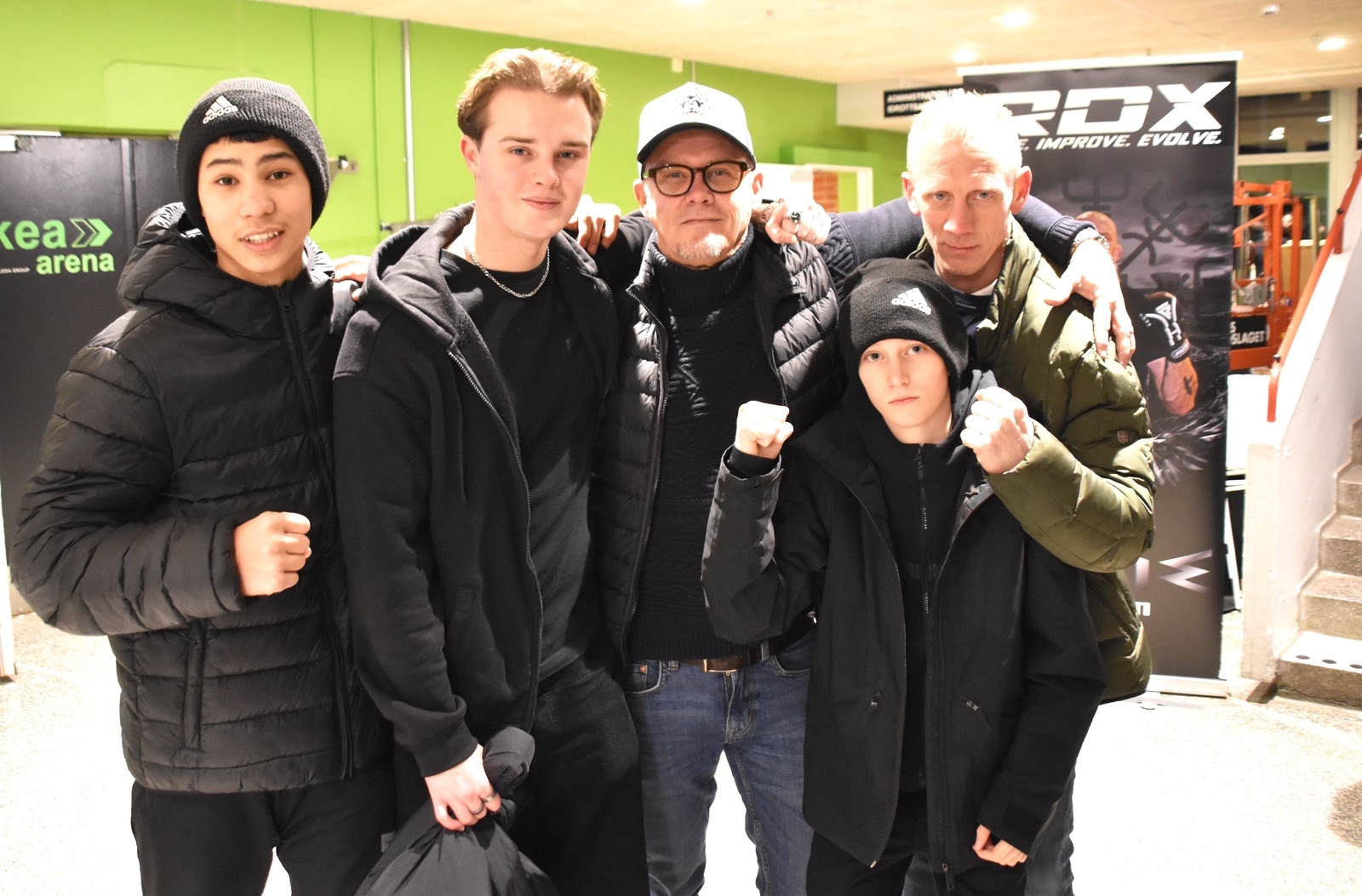Amir Hasananunov, SM-guldmedaljör Noah Nordby, Neo och Mikael Gustavsson och Trond Nordby.