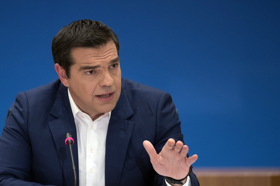 Greklands premiärminister och vänsterledaren Alexis Tsipras tänker utlysa nyval. Arkivbild.