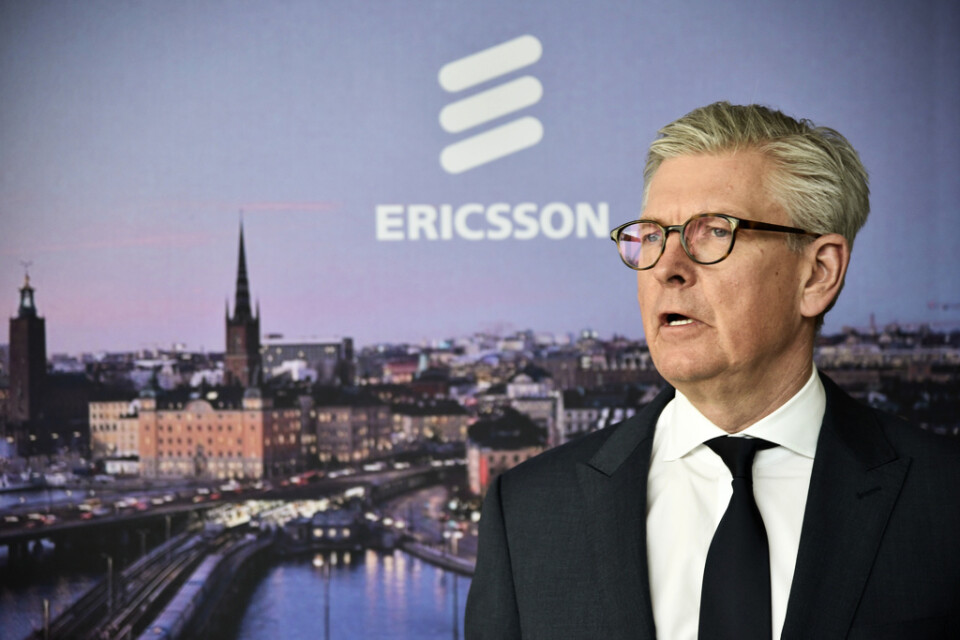 Ericssons vd Börje Ekholm kan räkna hem en 5G-order från Telenor. Arkivbild.