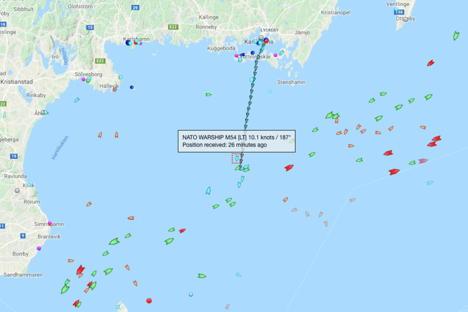 Natofartygen utgår från Karlskrona.