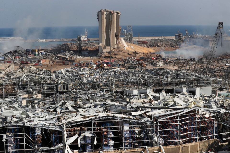 Explosionen har ödelagt Beiruts hamn och stora delar av staden.