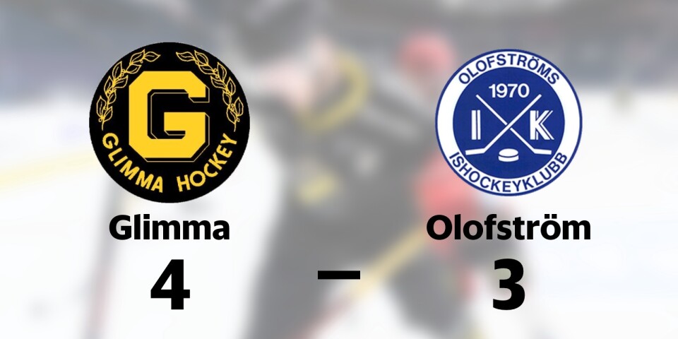Glimma vann mot Olofström