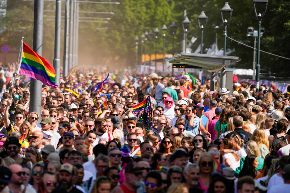Prideparade gick genom Oslo på lördagen.