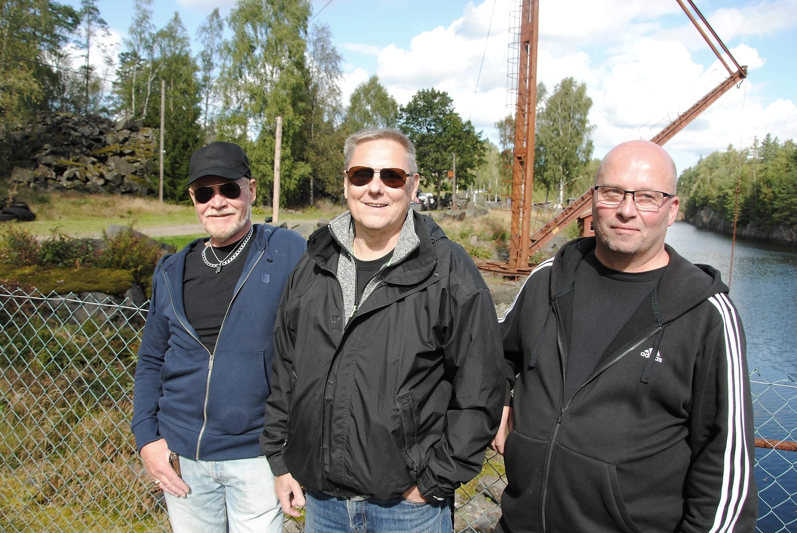 Anders Björnsson, Bertil Svensson och ordföranden Joakim Arvidsson i föreningen Svarta Bergens styrelse.