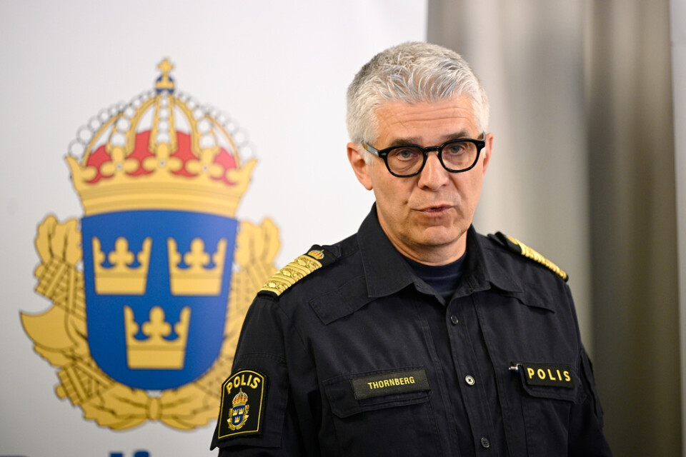 Rikspolischefen Anders Thornberg. Arkivbild.