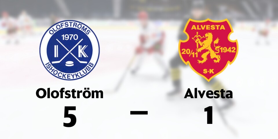 Olofström vann mot Alvesta SK