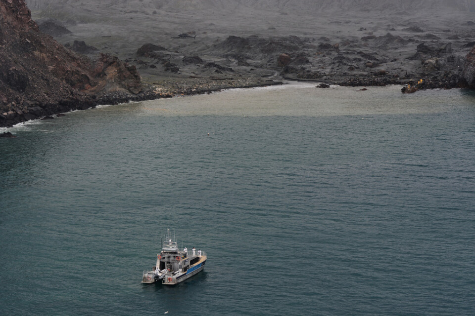 Räddningsinsatserna fortsätter på vulkanön White Island i Nya Zeeland. Arkivbild.