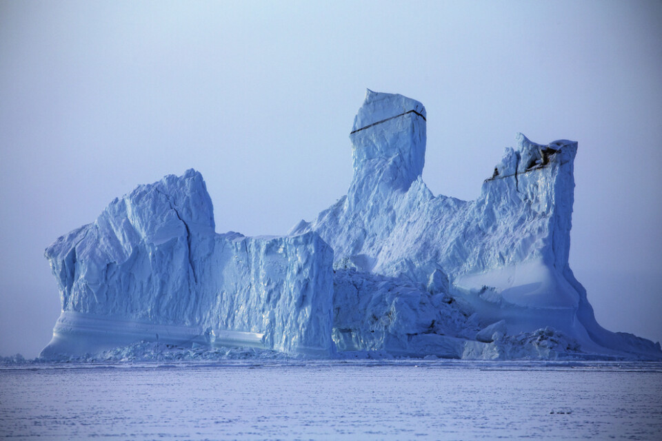 Isberg utanför Grönland. Arkivbild.