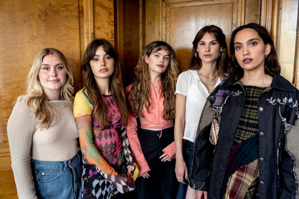 Tea Stjärne, Sandra Zubovic, Alva Bratt, Tinda Monsen och Sarah Gustafsson spelar tjejgänget som stjäl från de välbärgade i nya Netflixserien "Barracuda queens".