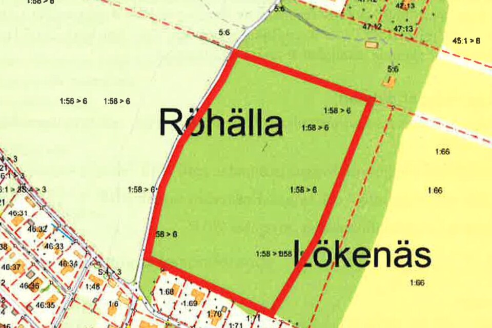 Den blivande detaljplanen gäller fastigheten Glömminge 1:58, som ligger mellan Lökenäs by och Ytterrör. Här planeras 22 bostäder.
