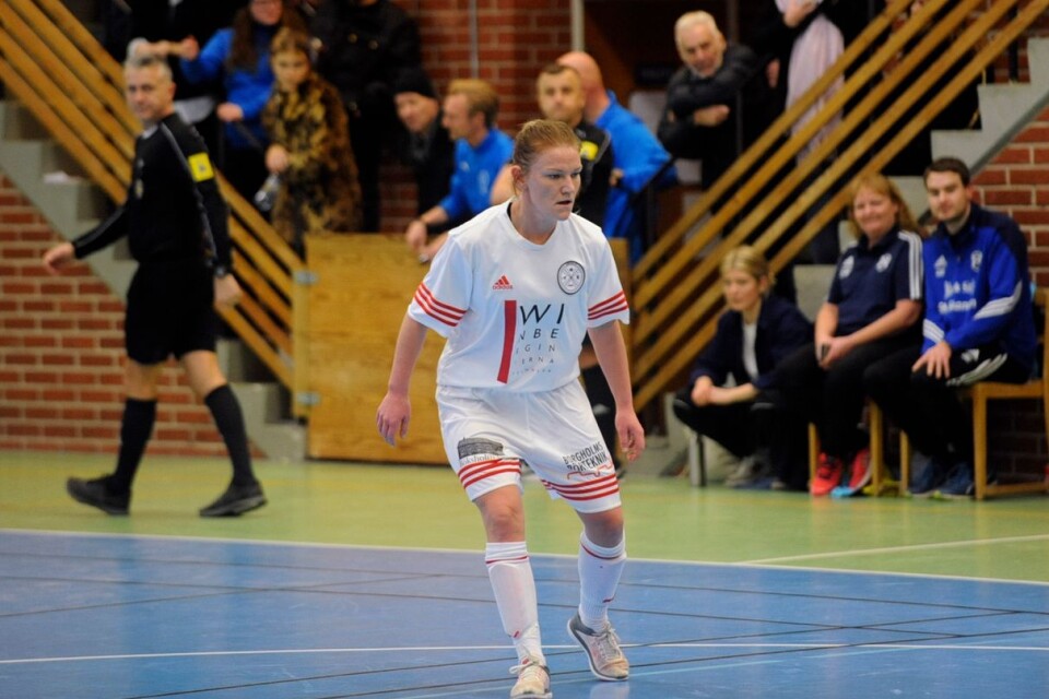 Stina Svedenås var en av Lerkakas bästa spelare i turneringen. Det var på vippen att laget tog sig ända till semifinal.