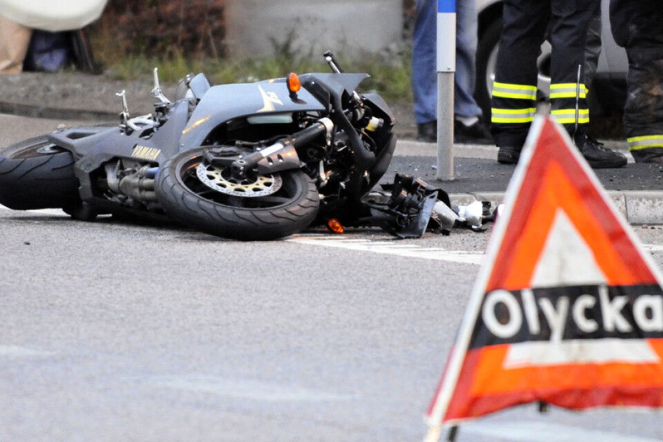 2019 dog 29 personer i motorcykelolyckor i Sverige, en tydlig minskning från 2018 då 47 personer omkom. Arkivbild.
