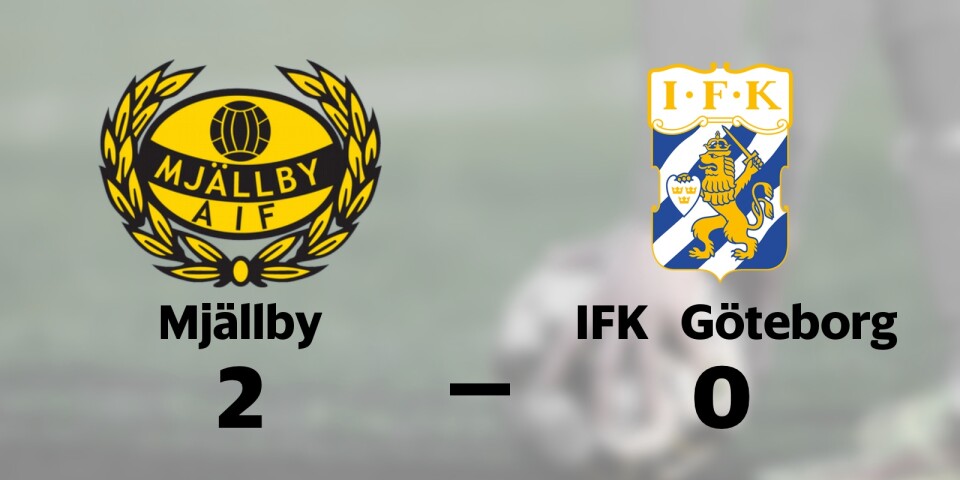 Mjällby vann mot IFK Göteborg på hemmaplan