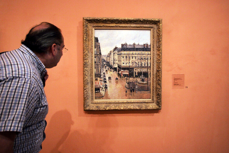 Camille Pissarros "Rue St Honore, apres-midi, effet de pluie" får hänga kvar, slår en amerikansk domstol fast. Arkivbild.