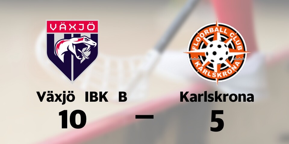 Växjö IBK B vann mot FBC Karlskrona
