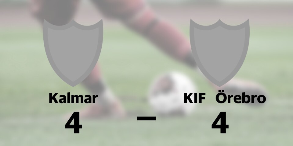 Kalmar och KIF Örebro delade på poängen