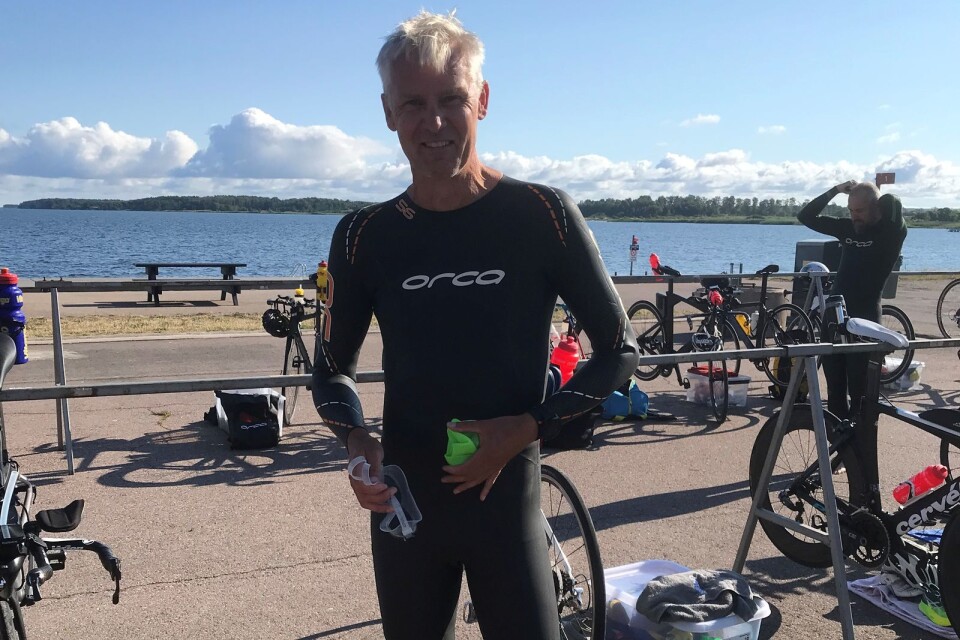 Erik durante una giornata di allenamento con il Kalmar RC a Mörbylånga.