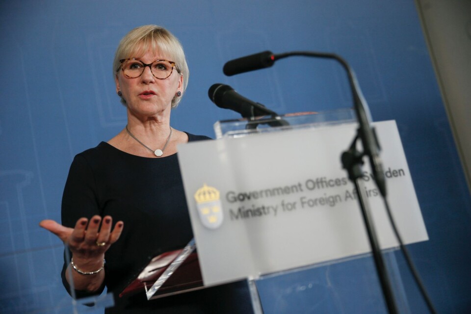 Margot Wallström talar om som beskedet inte var ett tydligt nej.