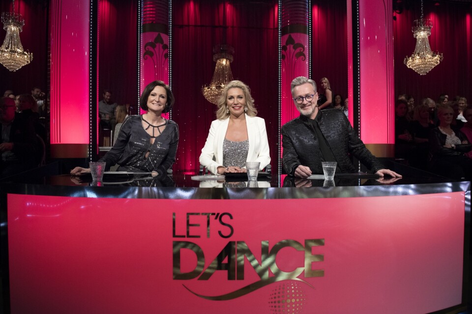 Juryn bestående av Cecilia Lazar, Ann Wilson och Tony Irving från en tidigare säsong av "Let's dance". Arkivbild.