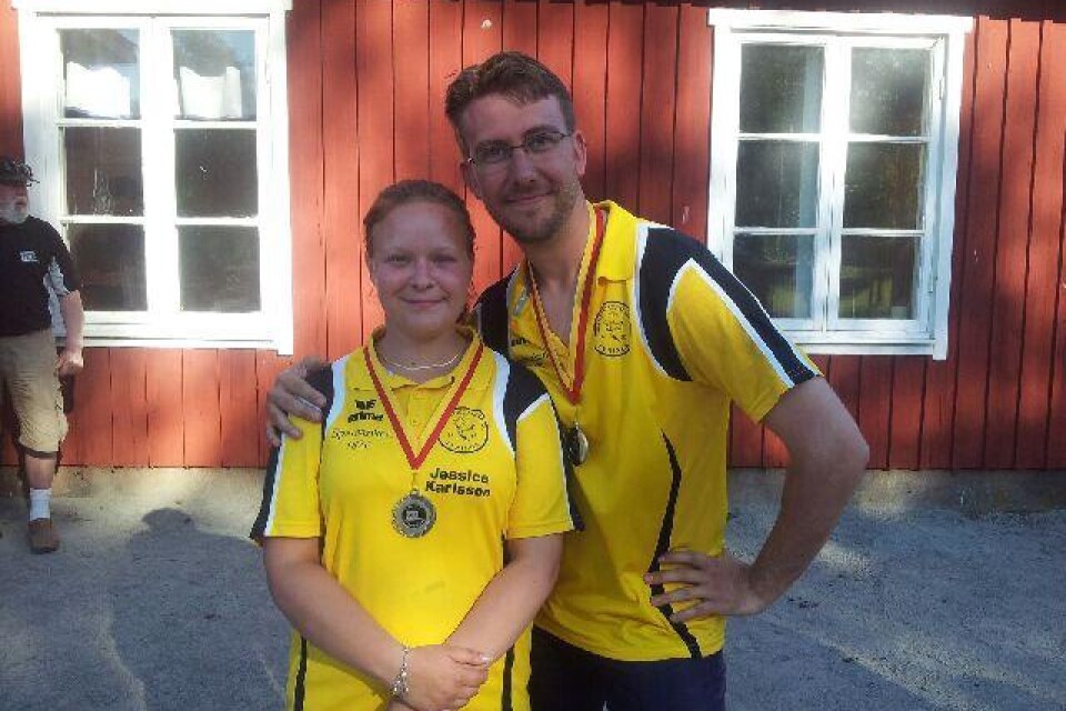 Jessica Karlsson och Andreas Halvorsen från Boulegetingarna Tyringe