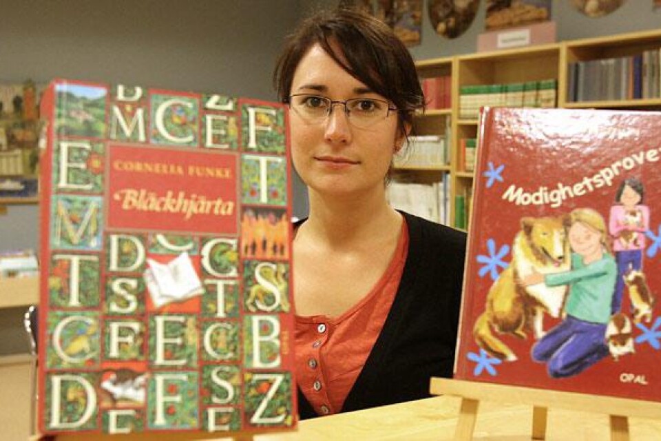 Bibliotekarien Åsa Bengtsson har jobbat mycket med läsförståelse hos eleverna på Bäckaskolan.