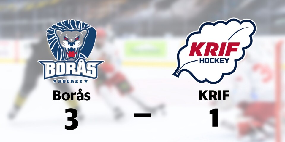 Borås vann mot KRIF Hockey
