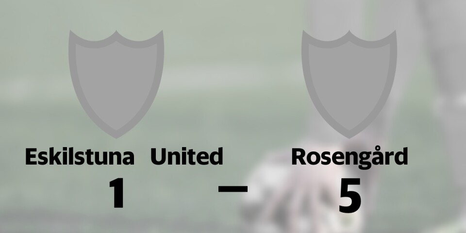Rosengård vann toppmötet mot Eskilstuna United