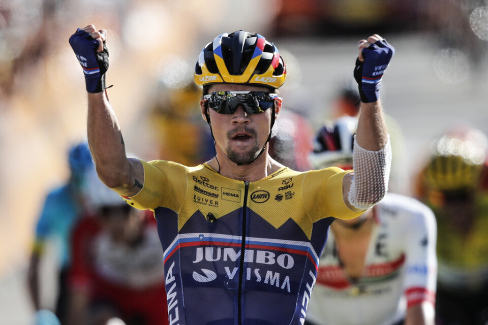 Slovenen Primoz Roglic är ny ledare i Tour de France. Arkivbild.