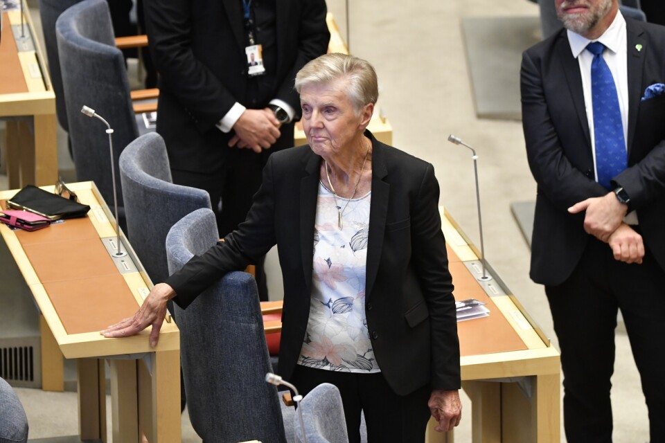 Ovanlig. Barbro Westerholm var fram till i höstas äldst i riksdagen med sina 88 år. Men hon var ett unikum. I dag är bara 8 av 349 ledamöter över 65.