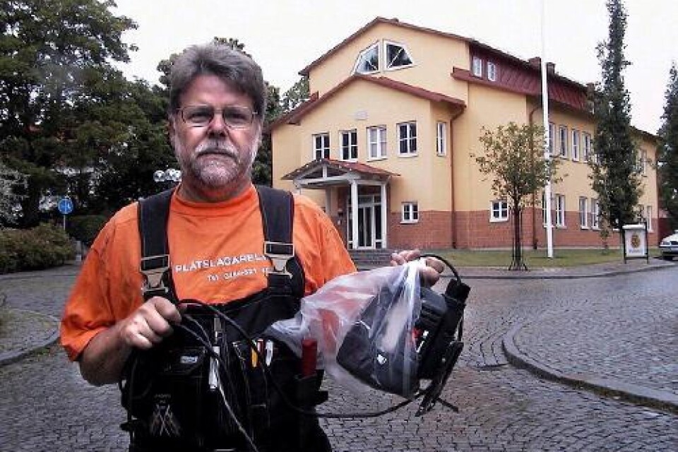 Foto: LARS OHLSSON/Arkiv Bestulen. Verktyg och maskiner för 55 000 kronor stals när Ulf Lind råkade ut för inbrott i ett renoveringshus på Ryedals Byväg natten till måndagen.