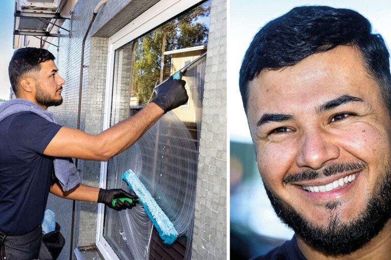 Masoud, 26, förvandlade sitt städintresse till ett eget företag: ”Har hamnat rätt”