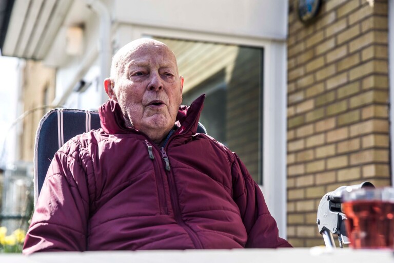 95-årige Curt överlevde corona: ”Jag ville helst dö när jag kom in där”