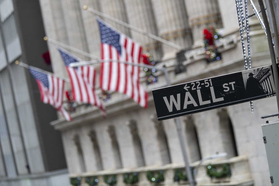 Wall Street inledde handelsveckan uppåt. Arkivbild.