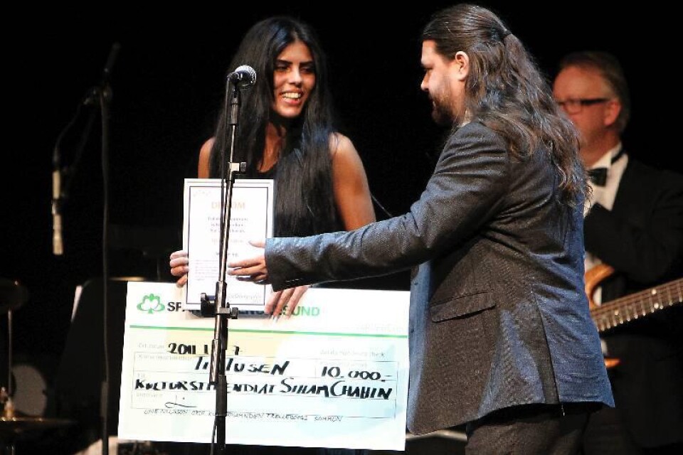 Siham Chahin blev en paff vinnare av Årets kulturstipendie.