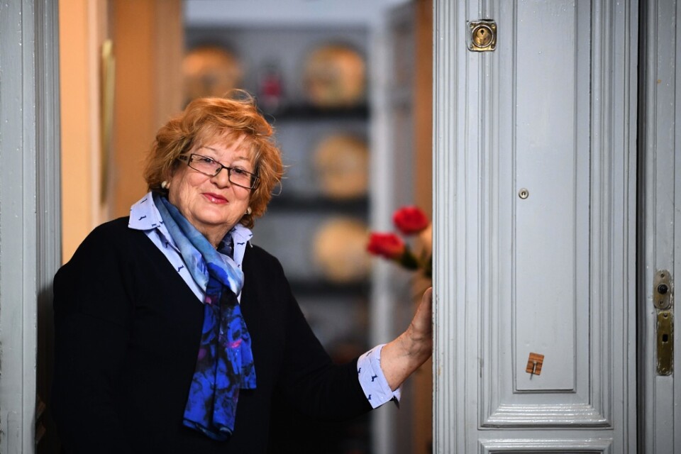 Maria Zabala,74 år, i sitt hem i Madrid.
