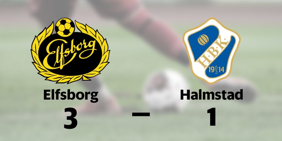 Elfsborg vann toppmötet mot Halmstad